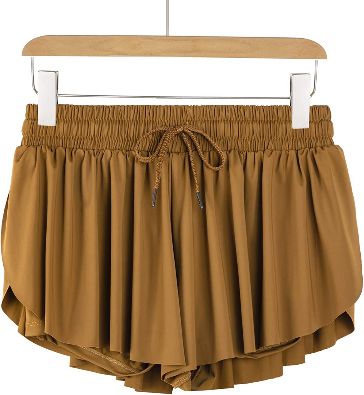 Flowy Athletic Shorts for Women Gym Yoga Workout Running Biker Spandex Butterfly Tennis Skirts Cute Clothes Summer