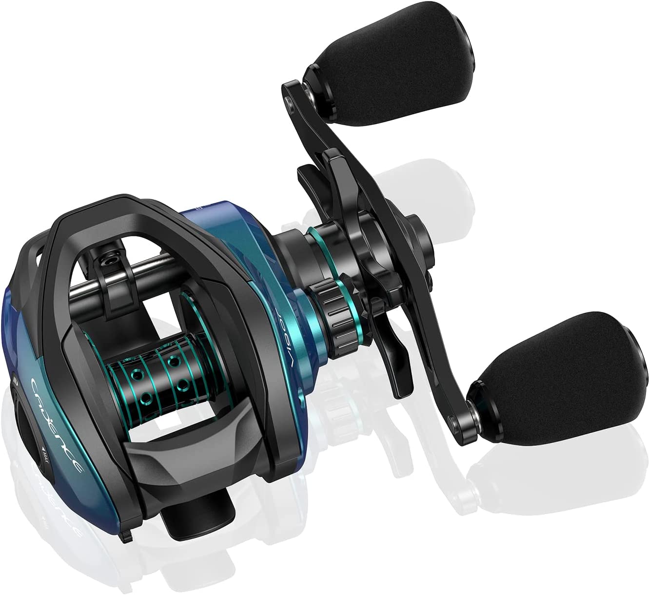 Cadence Vigor Baitcasting Reels - 9+1BB Super Smooth Baitcaster Reels with 20lbs Carbon Fiber Drag, 6.7oz Ultralight Fishing Reels, Low Profile Casting Reels with Magnetic Braking System