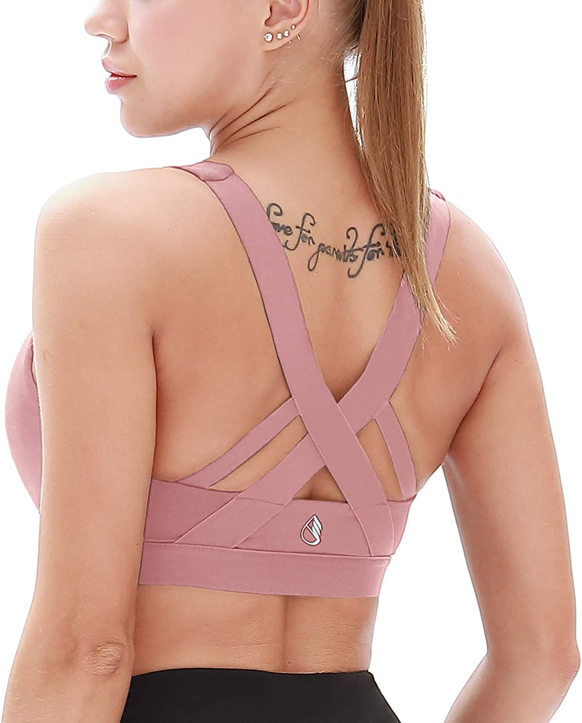 icyzone Women's Workout Yoga Clothes Activewear Racerback Strappy Sports Bras