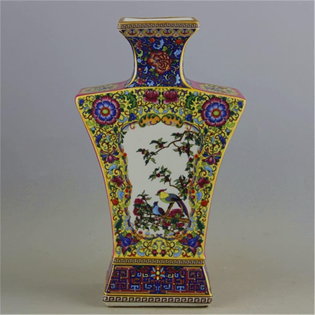 ZSEDP Antique Jingdezhen Vase Creative Shape Chinese Style Ceramic Decorative Flower Vase Art Vase