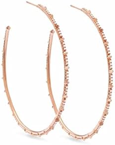 Kendra Scott White Diamond Nia Hoop Earrings in 14k Gold, Fine Jewelry for Women